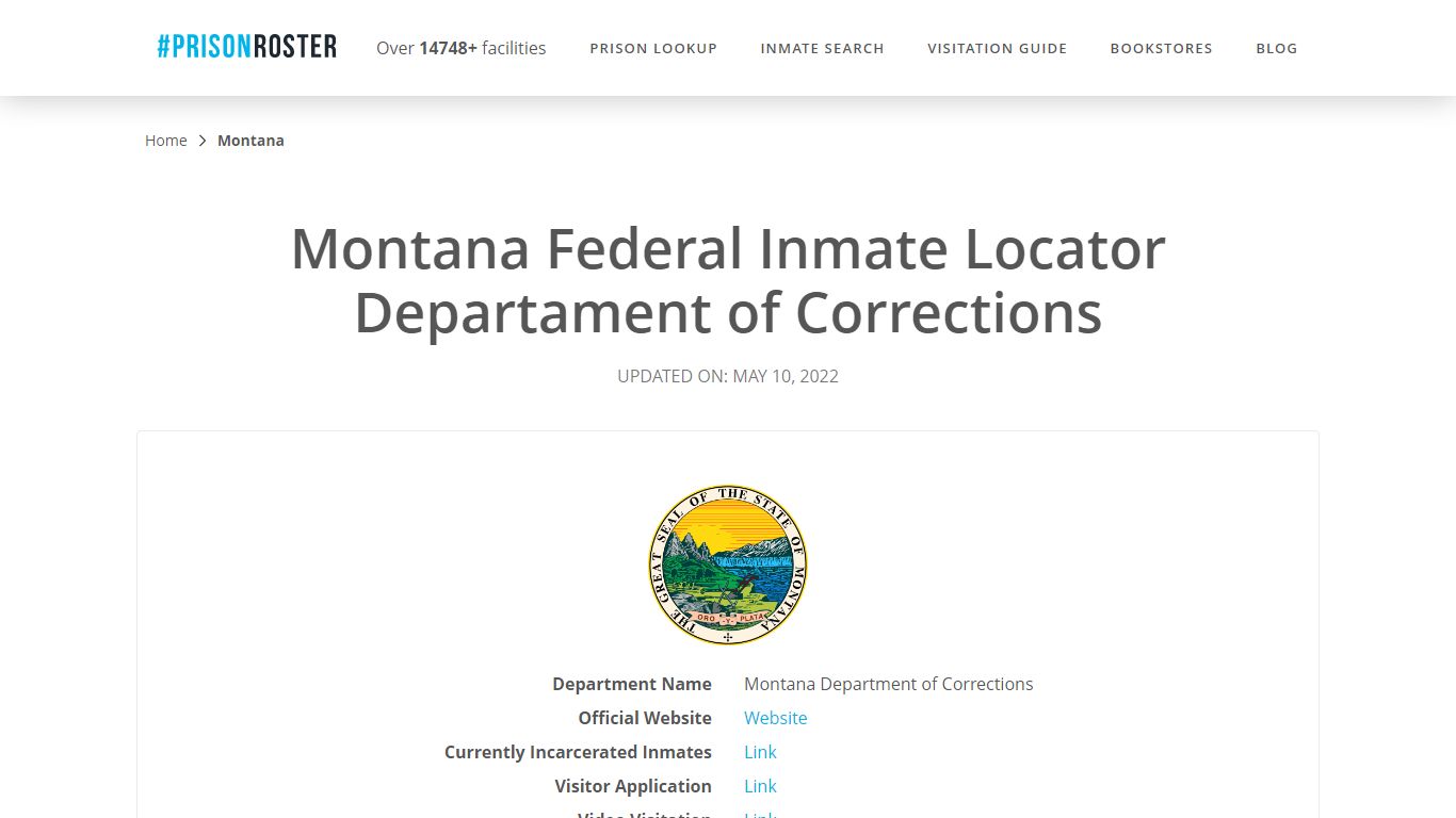Montana Federal Inmate Search - Inmate Locator